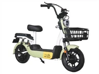 Mini E bisiklèt ak panyen ak pedal